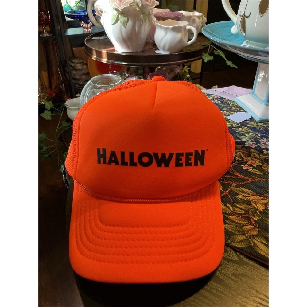 Halloween 45th Anniversary Contenders Collab Orange Trucker Hat Horror Movie
